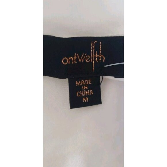 NEW ONTWELFTH EMBROIDERED PEARL BEADED WOMEN'S FACE TOP SZ MEDIUM - Picture 6 of 7